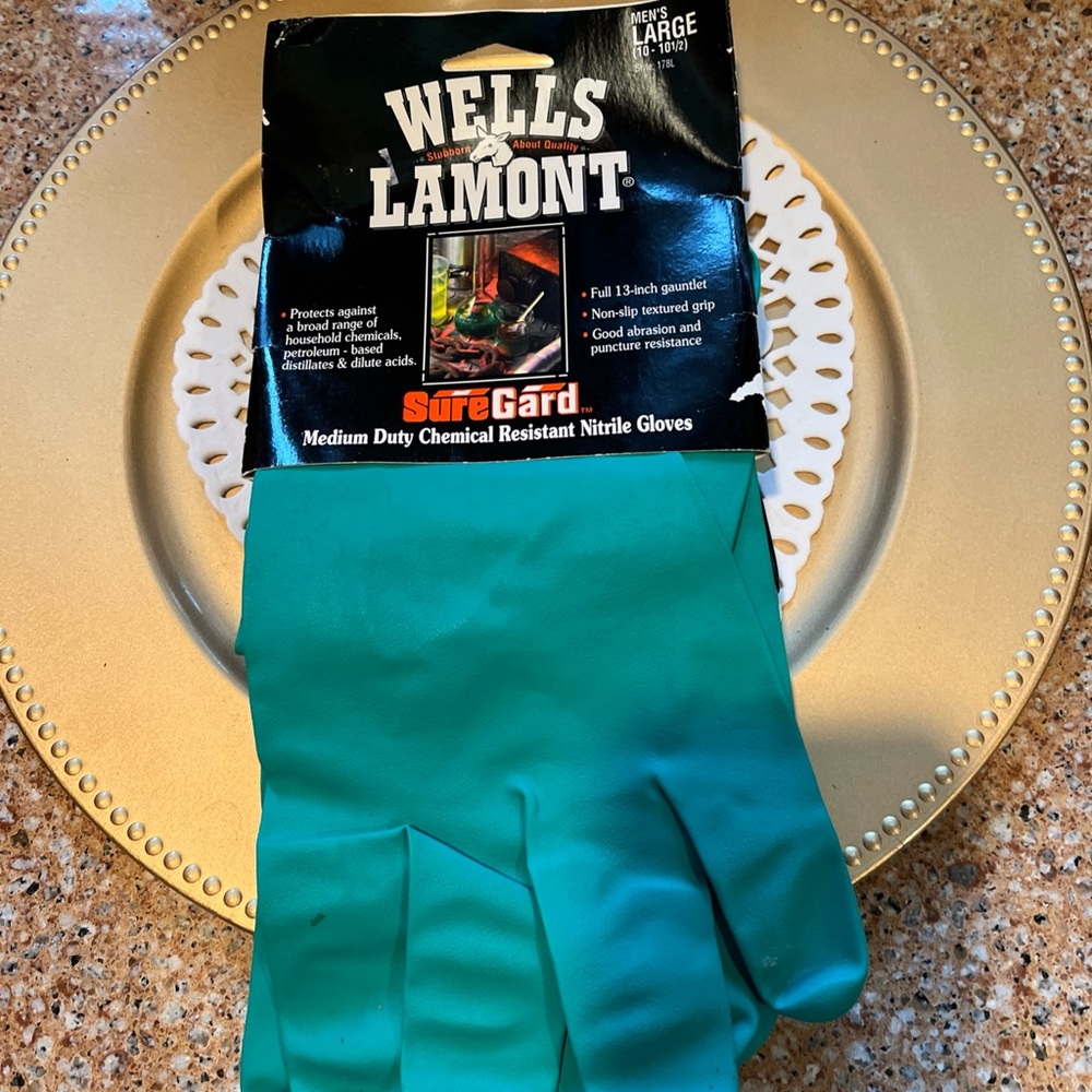 Wells Lamont Green Nitrile Gloves
